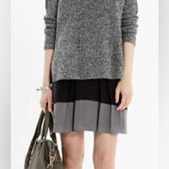 Madewell Silk Colorblock Mini Skirt S - Picture 3 of 6